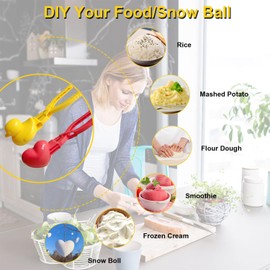 Jeyssui Sushi Mold,2 Pack Onigir Mold,1 Duck Rice Mold+1 Heart-Shaped Rice Mold,Cute Duck Sushi Mold for kids,Kitchen Diy Lunch Bento Decoration Tool.(2 pack Includes polyethylene plastic gloves)