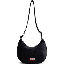 Hunter Hobo Bag, Nylon, Mini Hobo, Black