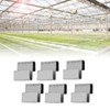 50pcs Stainless Steel Greenhouse Overlap S Clips Durable Glass Frame