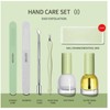 Nail Cuticle Care Tools Kit with Nail Files Buffer Stainless