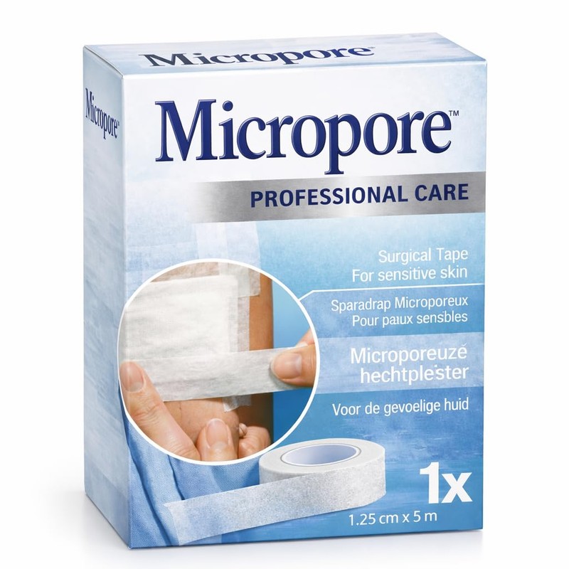 Micropore Professional Care Surgical Tape for Sensative Skin - 1.25cm