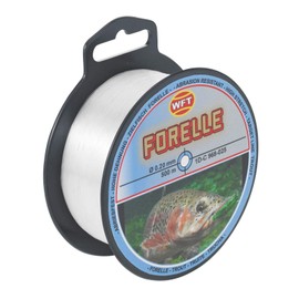 WFT Target Fish Trout 500 m Clear Fishing Line for Trout Fishing, Monofilament Line for Trout, Trout Line for Fishing, Line, Diameter/Load Capacity: 0.20 mm/3.8 kg Load Capacity