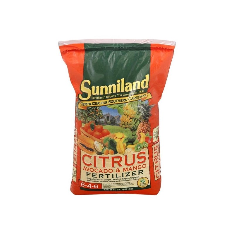 Sunniland Citrus, Mango and Avocado Fertilizer 6-4-6 Granules 20 Lb.