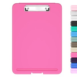 Hongri Clipboard with Storage, 8.5 x 11 Nursing Clip Board Foldable Storage for Nurses, Lawyers, Students, Classroom, Office, School, Size 13.4 x 9.4 X 0.9 in, Red