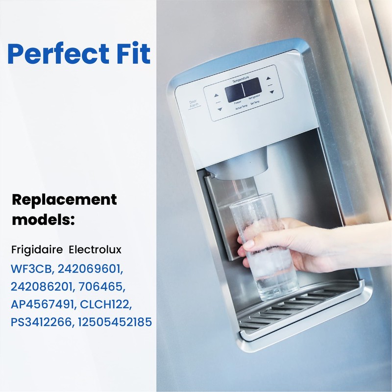 WF3CB Water Filter Replacement, HP006 Compatible with Frigidaire WF3CB, Pure