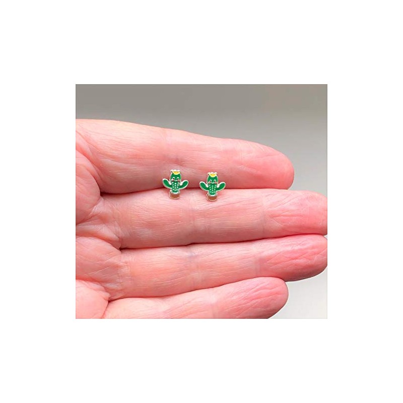 Cactus Earrings 925 Sterling Silver