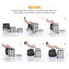 Lixada Portable Stove Camping Alcohol Wood Stove Stainless Steel Kitchen