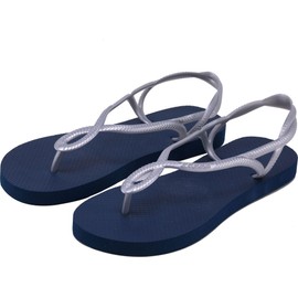 Cressi Women's Marbella Women s Premium Flip Flops, Blue Silver, UK 3 4 - EU 35 36