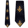 Mason Compass Ties Mens Freemason Neckties Masonic Tie for Men