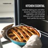 Farberware Bakers Advantage Durable Stoneware Ceramic Pie Dish, Ideal for