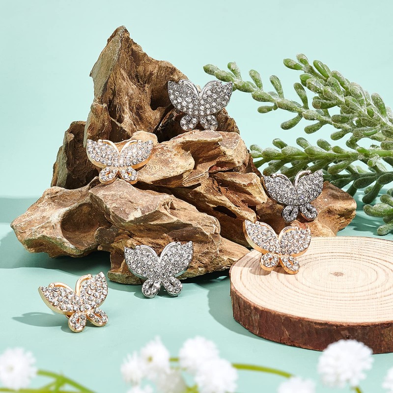 WADORN Set of 12 Bags Decorative Buckle Clip, 2 Colours,