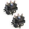 QWORK Solenoid Relay, 12V 250A Winch Relay Solenoid Replacement Contactor