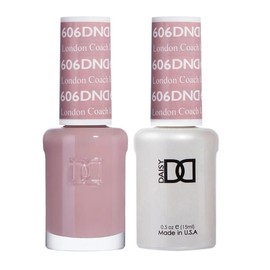 DND Duo Color From 601-699, UV/LED GelPolish and Air Dry Nail Lacquer, Matching Chip-Free Polish Duo, 0.5 Fl Oz Each:_606 London Coach
