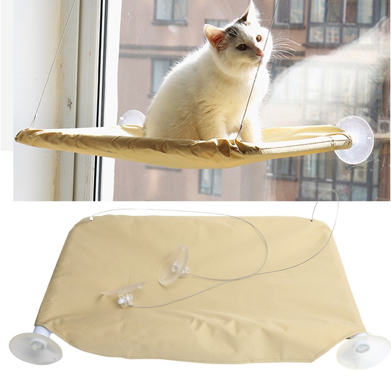 Cat Hammock Window Mounted Hommock with Suction Cups Pet Hanging