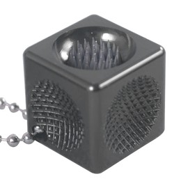 CROWN ME Billiard Billiard Pool Cue Tip Tool Cube, Cube tip Tool, Black