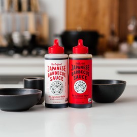 Bachan's Japanese Barbecue Sauce 2 Pack - 1 Original, 1 Hella Hot - BBQ Sauce for Wings, Chicken, Beef, Pork, Seafood, Noodles, and More. Non GMO, No Preservatives, BPA free