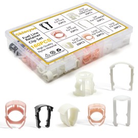 Shineyoo Fuel Line Retainer Clips 160PCS, 3/8 & 5/16 Fuel Line Retaining Clip Assortment Kit For Ford GM