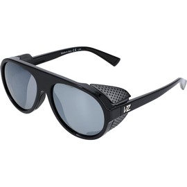 VonZipper Esker Black Gloss/Silver Chrome Lense One Size
