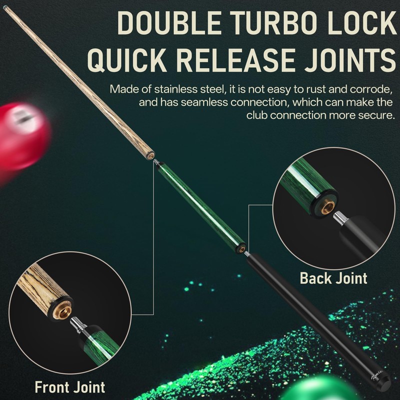 Kmise Break Jump Cue Stick, 21oz 23oz 25oz 28oz Pool