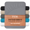 Brit Cotton Microfibre Fitted Sheet King Size 40cm/16inches Extra Deep