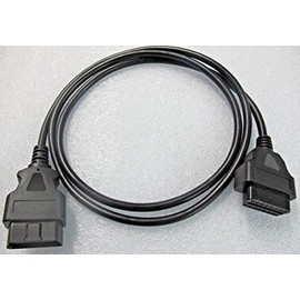 Xpertx Solutions 5 Foot OBD-II OBD2 Extension Data Cable Adapter with 16 Pin Male to Female Plugs Compatible with Standard OBD2 Cables