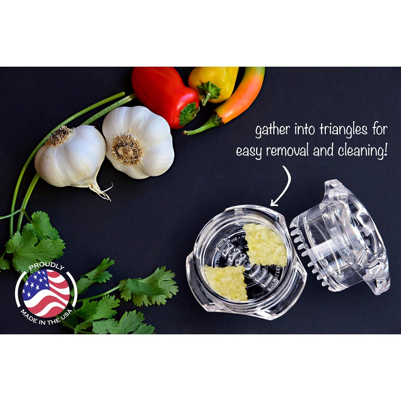 NexTrend Garlic Twister 4th Gen - Multifunctional Garlic/Ginger/Herb/Nuts, Garlic Press