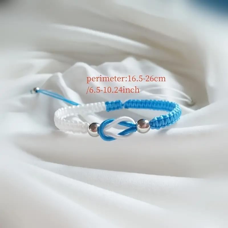DivaGlamz To My Granddaughter-Infinity Forever Love Heart Bracelet, Natural Emperor