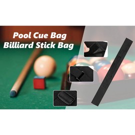 Joyzan Pool Cue Stick Bag, Snooker Storage Pouch Holder Carrying Bags with Adjustable Backpack Shoulder Straps Made of Nylon Portable Case for 1//2 3/4 Size Billiard Black Men Table Accessories
