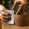 Steel Pottery Tools Serrated Scraper Clay Ribs Stainless Steel Sculpture