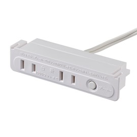 Elpa (ELPA) 2 Outlet with Breakers for Furniture Rating: AC 125V 15A, Total Up to 1,500W, Cord Length: 6.6 ft (2 m), Number of Socks: 2 Accessories: Round Head Wood Screws (Φ 0.12 x 0.4 inches (3.1 x