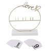 Metal Desk Calendar Modern Creative Tabletop Flip Calendar with LED