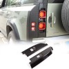 carcartrim-2022 Gloss Black ABS Rear Tail Light Cover Trim For