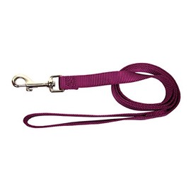 Hamilton 6-Feet Long Single Thick Deluxe Nylon Lead with Swivel Snap, 5/8-Inch, Wine