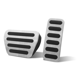 MAIMOCCY Anti Slip Foot Brake Gas Accelerator Pedal Cover Compatible for Range Rover Sport Discovery 5 2017-2024, Defender 90/110/130 2020-2024 Interior Parts