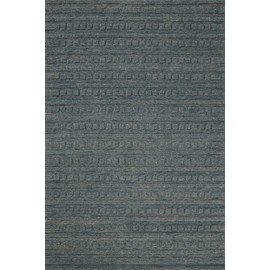 Loloi Chris Loves Julia Bradley Collection, Teal & Teal, 2'-6" x 9'-9" Runner Rug – Classic Striped Area Rugs for Living Room, Bedroom, Entryway & Hallway, High Traffic Area Home Decor Rug