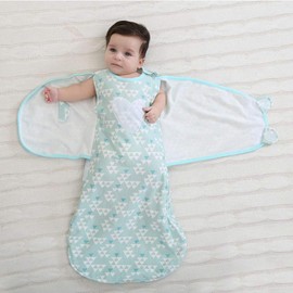 Mayoaoa Cotton Swaddle Baby Sleeping Bag Unisex 4 Seasons Use Portable Sleeping Blanket Best Product for Long Sleep Excellent Gift for 3-12 Months
