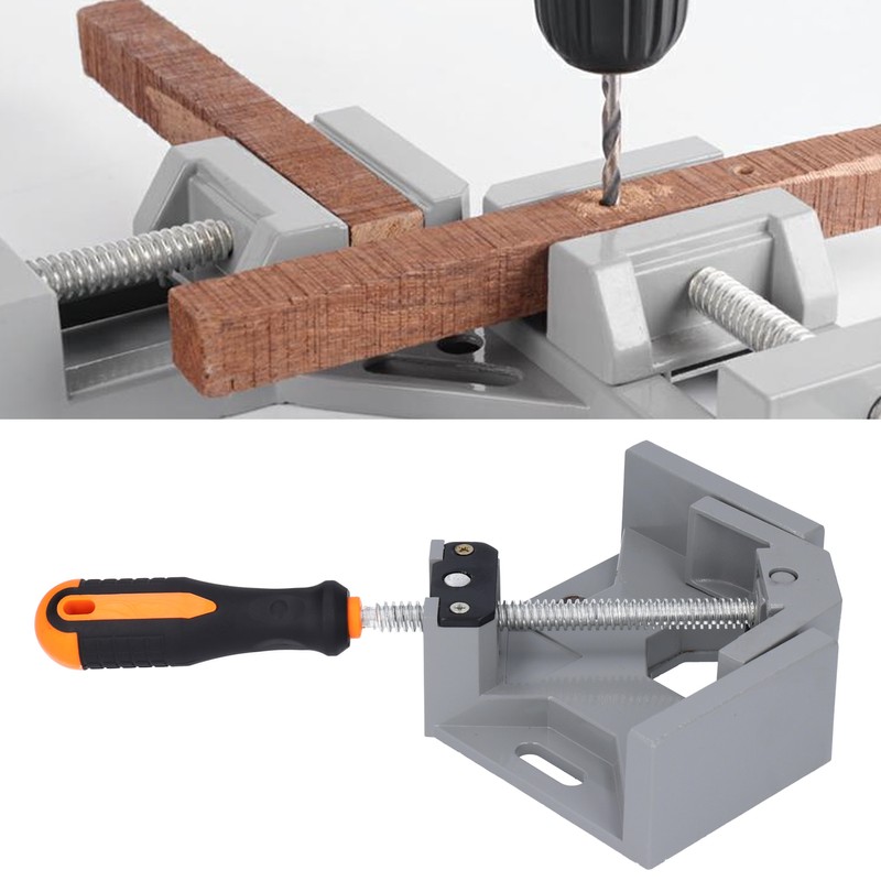 Aluminum Alloy 90 Degree Right Angle Clamp Single Handle Corner