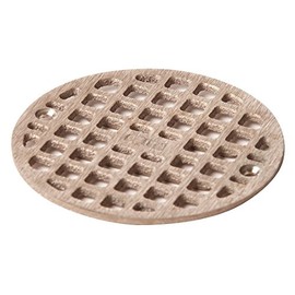 Floor Drain Grate, Round, 4-11/16 In Dia