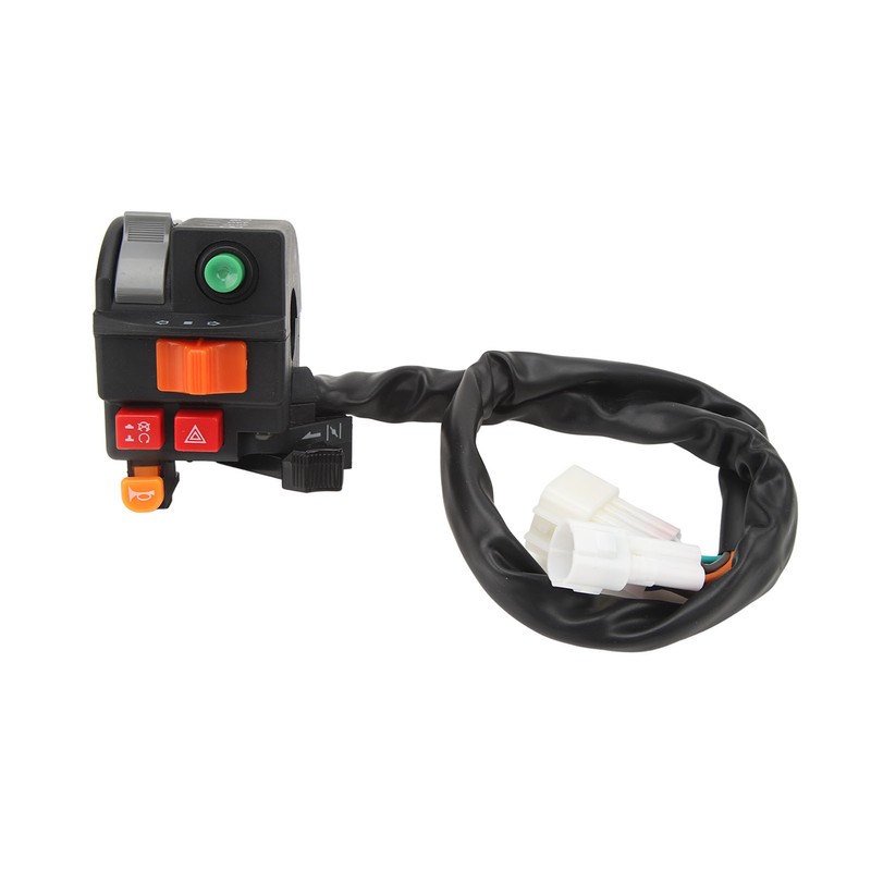 7/8in 22mm Motorcycle Handlebar Switch Headlight Turn Signal Horn Flash