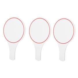Gatuida 3pcs Blank Writing Scoreboard for Judges Erasable Voting Board Simple DIY Design Single Sided for Competitions and Scoring