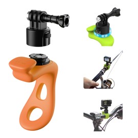 TELESIN° 360 Bike Mount Strap with Quick Release Adapter Flexible Motorcycle Handlebar Wrap Band Elastic Rroll Accessories for Go pro Hero 12 11 10 9 DJI Osmo Pocket Action 3 4 Insta 360 X3