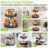 2-Tier Rotating Organizer with Handle – Adjustable Shelf, 360° Lazy