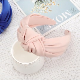 DRESHOW Headbands for Women Girls Knotted Elastic Hair Band Fashion Fabric Hairbands Cute Top Knot Head Band
