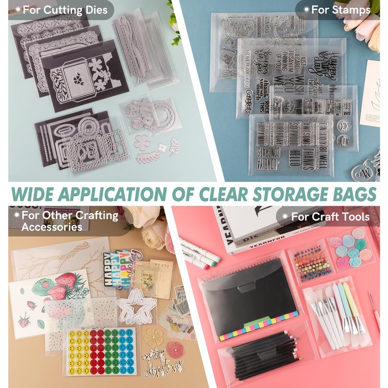 CYFUN DESIGN 20 buste grandi per stampi e timbri con