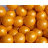 YANKEETRADERS Gold Fruit Flavored Gumballs 1", 2 Pounds Bulk
