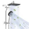 10" Rain Shower Head with Handheld, High Pressure Boosting Rainfall