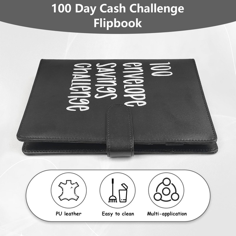 100 Envelope Challenge Binder, Money Saving Wallet Budget Binder with