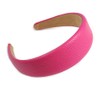 Fuchsia Wide Chunky PU Leather, Faux Leather Hair Band/HeadBand/Alice Band