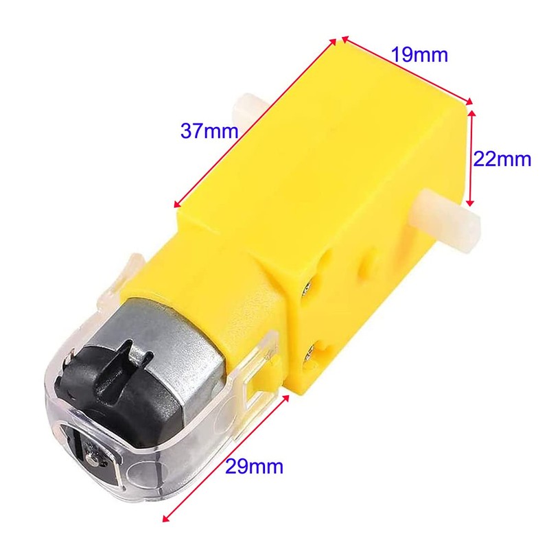 GUUZI 8pcs TT DC Gear Motor Double Shaft 3-6V Gear