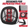 Portable Golf Chipping Practice Net with 3 Target Pockets –